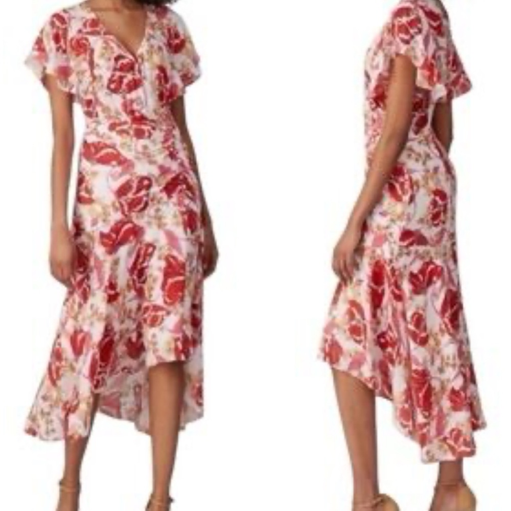 Parker Vivi Midi Dress from Rent the Runway Sz 4 EUC - Picture 7 of 8